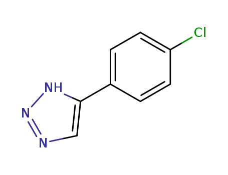 Molecular Structure of 5604-31-9 (4-(4-Chlorophenyl)-1H-1,2,3-triazole)