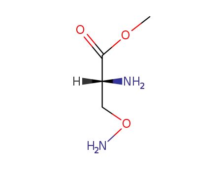 Molecular Structure of 29491-80-3 (methyl (2R)-2-amino-3-(aminooxy)propanoate)