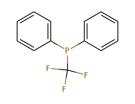 Molecular Structure of 1605-56-7 (Phosphine, diphenyl(trifluoromethyl)-)