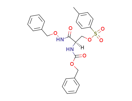 Molecular Structure of 103758-42-5 (<i>N</i>-benzyloxycarbonyl-<i>O</i>-(toluene-4-sulfonyl)-L-serine benzyloxyamide)