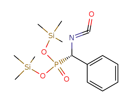 Molecular Structure of 88399-43-3 (Phosphonic acid, (isocyanatophenylmethyl)-, bis(trimethylsilyl) ester,
(S)-)