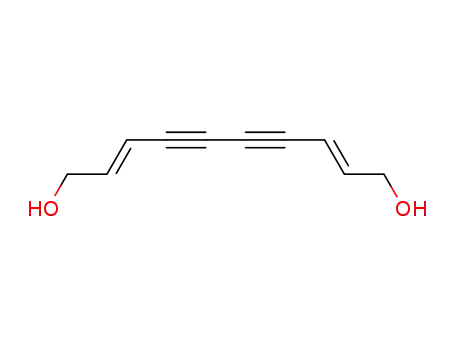 Molecular Structure of 7199-98-6 ((2E,8E)-deca-2,8-diene-4,6-diyne-1,10-diol)