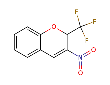Molecular Structure of 890095-37-1 (3-nitro-2-(trifluoromethyl)-2H-chromene)