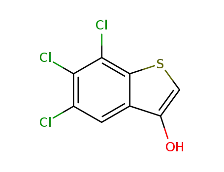 Molecular Structure of 76261-45-5 (5,6,7-trichlorobenzo[b]thiophene-3-ol)