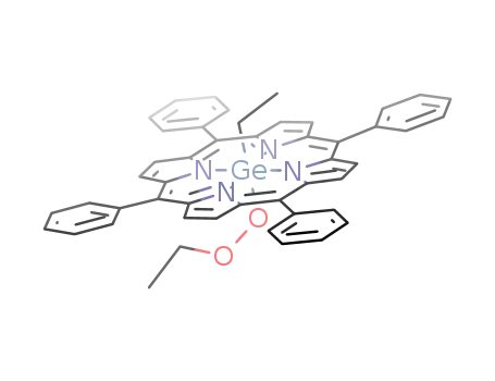 Molecular Structure of 74344-36-8 ((tetraphenylporphyrin)(germanium(IV))(OOCH<sub>2</sub>CH<sub>3</sub>)(CH<sub>2</sub>CH<sub>3</sub>))