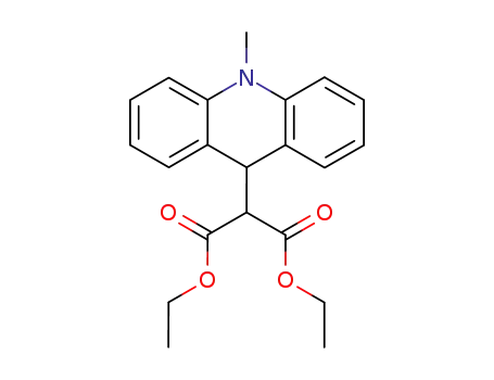 Molecular Structure of 87442-44-2 ((10-methyl-9,10-dihydro-acridin-9-yl)-malonic acid diethyl ester)
