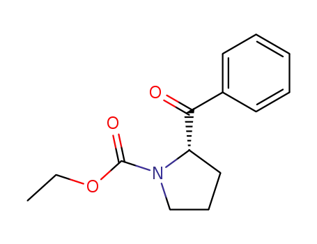 1-Pyrrolidinecarboxylic acid, 2-benzoyl-, ethyl ester, (S)-