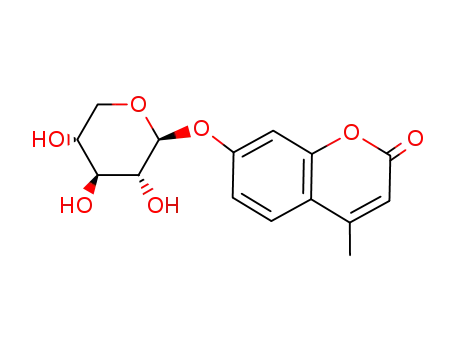 Molecular Structure of 6734-33-4 (4-METHYLUMBELLIFERYL-BETA-D-XYLOPYRANOSIDE)