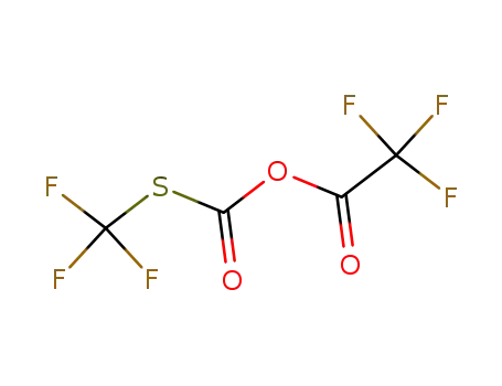 Molecular Structure of 67756-31-4 (S-trifluoromethylcarbonothioic trifluoroacetic anhydride)