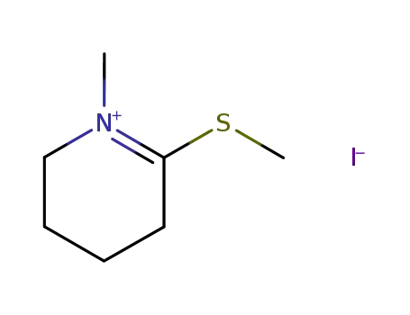 Molecular Structure of 25355-41-3 (1-methyl-6-methylsulfanyl-2,3,4,5-tetrahydro-pyridinium; iodide)