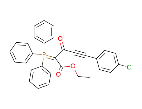 ethyl 5-(4-chlorophenyl)-3-oxo-2-triphenylphosphoranylidenepent-4-ynoate
