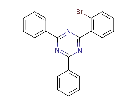 Molecular Structure of 77989-15-2 (2-(2-bromophenyl)-4,6-diphenyl-1,3,5-triazine)