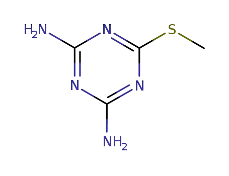 Molecular Structure of 5397-01-3 (2-(Methylthio)-4,6-diamino-1,3,5-triazine)