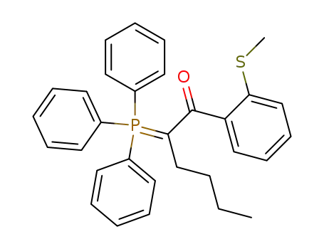 1-Hexanone, 1-[2-(methylthio)phenyl]-2-(triphenylphosphoranylidene)-