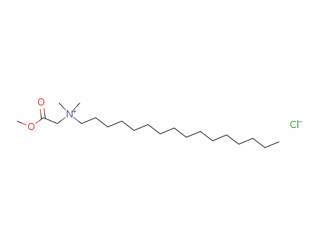 Molecular Structure of 74729-09-2 (methyl N-hexadecyl-N,N-dimethylglycinate chloride)