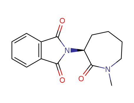 1H-Isoindole-1,3(2H)-dione, 2-(hexahydro-1-methyl-2-oxo-1H-azepin-3-yl)-, (S)-