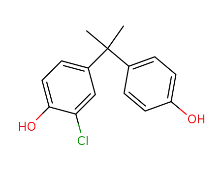 Molecular Structure of 74192-35-1 (3-CHLOROBISPHENOLA)