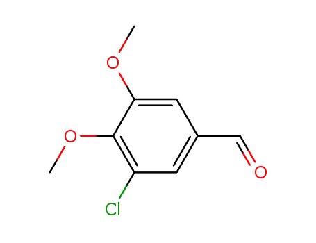Molecular Structure of 18268-68-3 (3-CHLORO-4 5-DIMETHOXYBENZALDEHYDE  97)