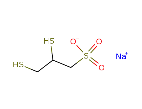 Molecular Structure of 4076-02-2 (Sodium 2,3-dimercapto-1-propanesulfonate)