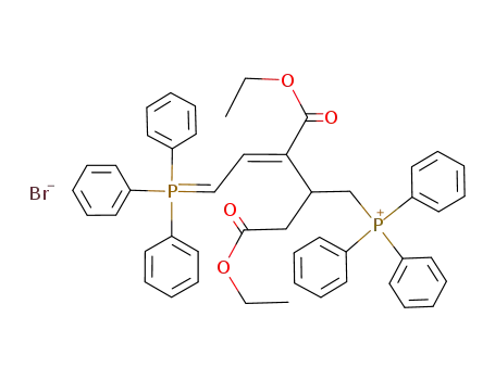 [(E)-3-Ethoxycarbonyl-2-ethoxycarbonylmethyl-5-(triphenyl-λ<sup>5</sup>-phosphanylidene)-pent-3-enyl]-triphenyl-phosphonium; bromide