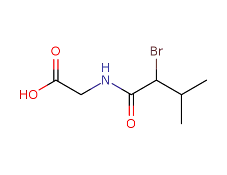 Molecular Structure of 6940-46-1 (()-N-(2-bromo-3-methyl-1-oxobutyl)-glycine)