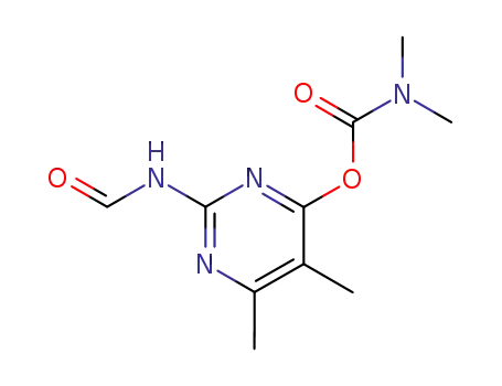 2-(formylamino)-5,6-dimethylpyrimidin-4-yl dimethylcarbamate