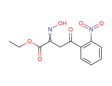 Molecular Structure of 91559-82-9 (2-hydroxyimino-4-(2-nitro-phenyl)-4-oxo-butyric acid ethyl ester)