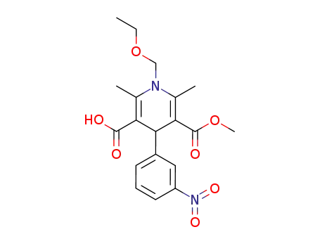 1-ethoxymethyl-1,4-dihydro-5-methoxycarbonyl-2,6-dimethyl-4-(3-nitrophenyl)-pyridine-3-carboxylic acid