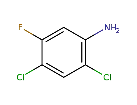 Molecular Structure of 348-64-1 (2,4-DICHLORO-5-FLUOROANILINE)