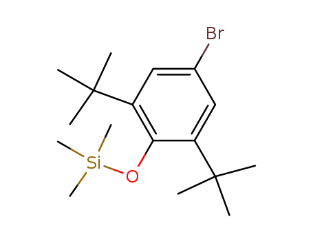 Molecular Structure of 27329-74-4 (Silane, [4-bromo-2,6-bis(1,1-dimethylethyl)phenoxy]trimethyl-)