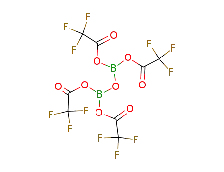 Molecular Structure of 330-25-6 (tetrakis-trifluoroacetoxy-diboroxane)