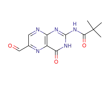 Molecular Structure of 117267-22-8 (Propanamide, N-(6-formyl-1,4-dihydro-4-oxo-2-pteridinyl)-2,2-dimethyl-)