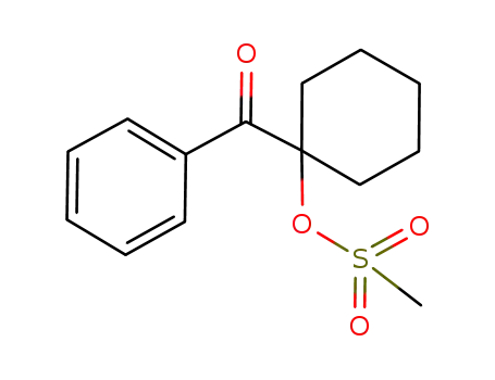 Molecular Structure of 87456-65-3 (1-benzoylcyclohexyl methanesulfonate)