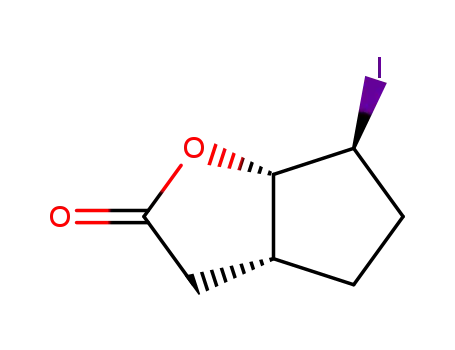 Molecular Structure of 78684-68-1 (2H-Cyclopenta[b]furan-2-one, hexahydro-6-iodo-)