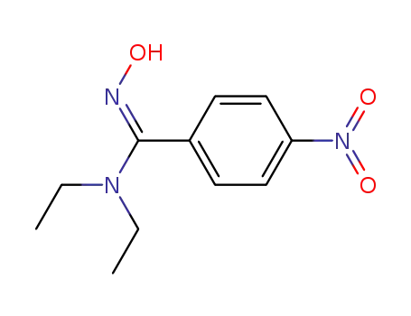 Molecular Structure of 188118-39-0 (N,N-Diethyl-N'-hydroxy-4-nitro-benzamidine)