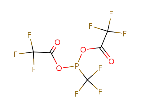Molecular Structure of 1682-76-4 (Trifluormethylphosphonigsaeure-bis(trifluoressigsaeure)anhydrid)