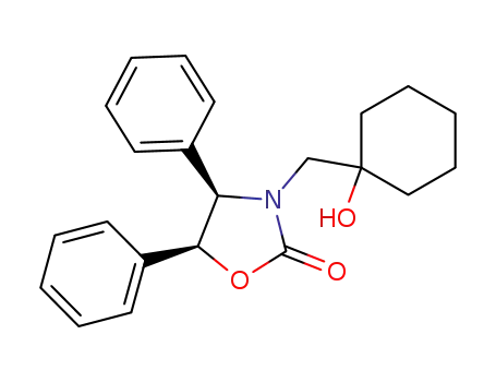 (4R,5S)-3-(1-Hydroxy-cyclohexylmethyl)-4,5-diphenyl-oxazolidin-2-one