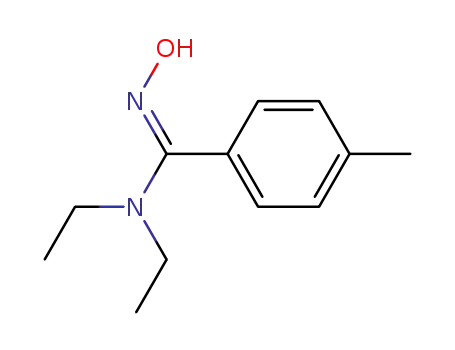 Molecular Structure of 188118-36-7 (N,N-Diethyl-N'-hydroxy-4-methyl-benzamidine)