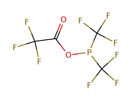 Molecular Structure of 2377-97-1 (Bis(trifluormethyl)phosphinigsaeure-trifluoressigsaeureanhydrid)