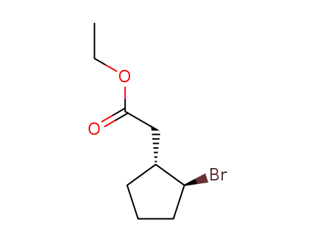 Cyclopentaneacetic acid, 2-bromo-, ethyl ester