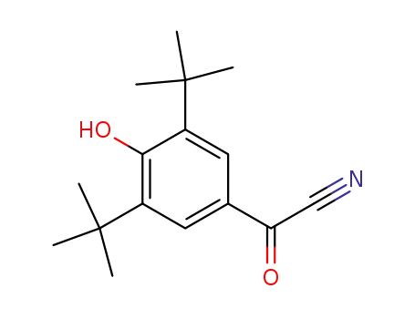 Molecular Structure of 67739-24-6 ((3,5-Di-t-butyl-4-hydroxyphenyl)-glyoxylsaeurenitril)