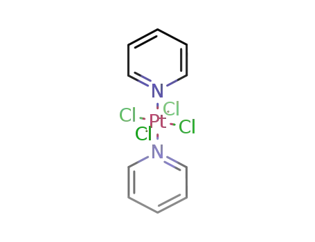 Molecular Structure of 17100-03-7 (Platinum, tetrachlorobis(pyridine)-)