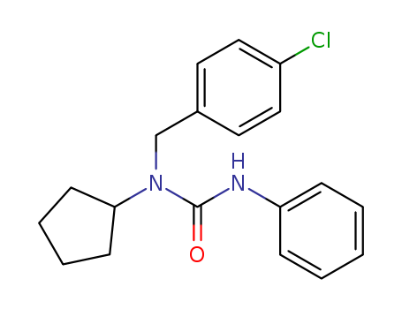 Urea,N-[(4-chlorophenyl)methyl]-N-cyclopentyl-N'-phenyl-