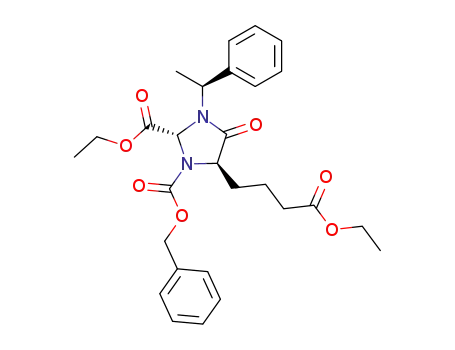 ethyl (1'S,2R,5R)-1-benzyloxycarbonyl-3-(1'-phenyl-1'-ethyl)-5-(3-ethoxycarbonylpropyl)imidazolidin-4-one-2-carboxylate