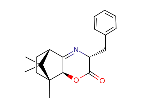 Molecular Structure of 422570-19-2 ((1R,2S,5R,8S)-5-benzyl-1,11,11-trimethyl-3-oxa-6-azatricyclo[6.2.1.0<sup>2,7</sup>]undec-6-en-4-one)