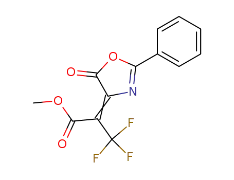 Propanoic acid, 3,3,3-trifluoro-2-(5-oxo-2-phenyl-4(5H)-oxazolylidene)-,
methyl ester