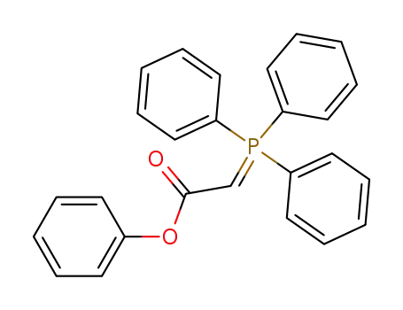 Molecular Structure of 32443-55-3 (((triphenyl)-λ<sup>5</sup>-phosphanylidene)acetic acid phenyl ester)