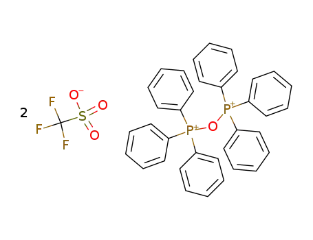 Molecular Structure of 72450-51-2 (bis(triphenyl)oxodiphosphonium trifluoromethanesulfonate salt)