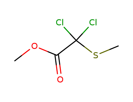 Molecular Structure of 77825-46-8 (dichloro-methylsulfanyl-acetic acid methyl ester)