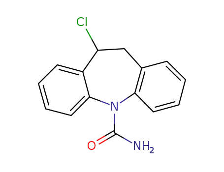 Molecular Structure of 791633-38-0 (10-chloro-10,11-dihydro-5H-dibenz/b,f/azepine-5-carboxamide)